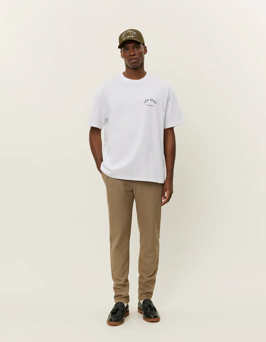 Antique White טי שירט קצרה לגברים Passion LES DEUX