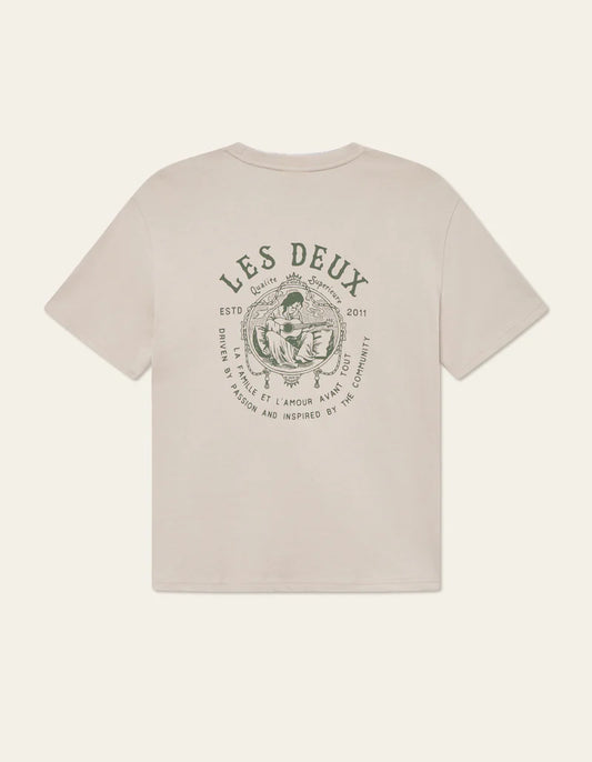 Antique White טי שירט קצרה לגברים Passion LES DEUX