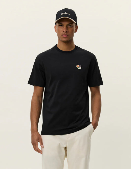 Black טי שירט קצרה לגברים Felipe LES DEUX