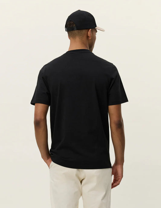 Black טי שירט קצרה לגברים Felipe LES DEUX