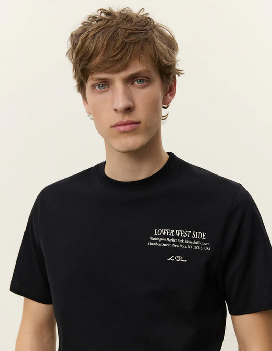 Antique White טי שירט קצרה לגברים West Side LES DEUX