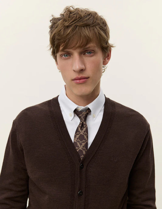 Black קרדיגן לגברים Greyson LES DEUX