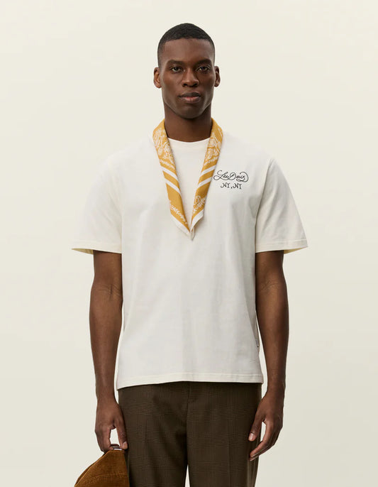 Light Gray טי שירט קצרה לגברים Orchard LES DEUX