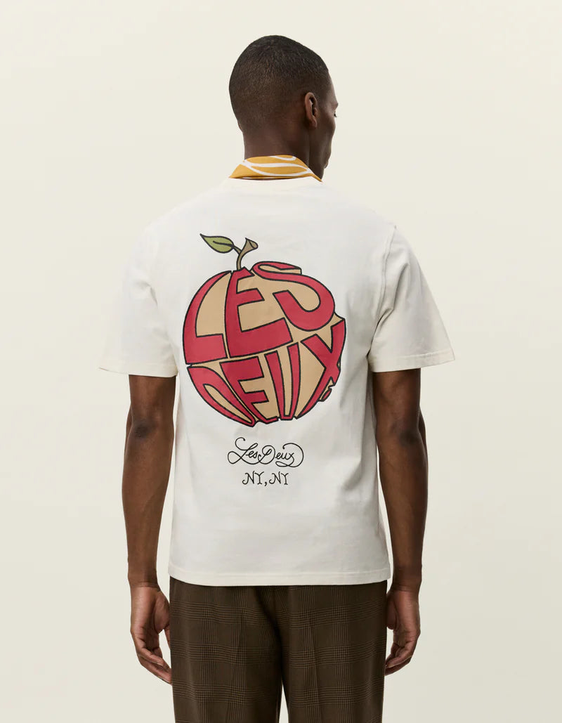 Light Gray טי שירט קצרה לגברים Orchard LES DEUX