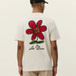 Antique White טי שירט קצרה לגברים Flower LES DEUX
