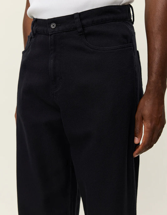 Black מכנסיים ארוכים לגברים Roi Structured LES DEUX