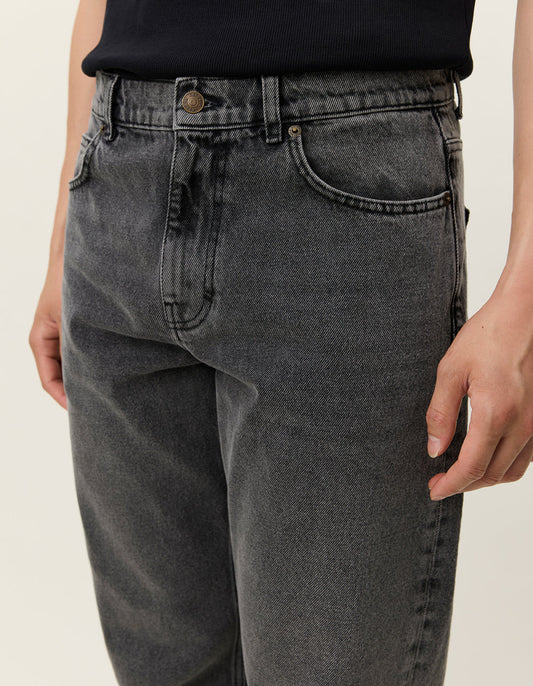 Dark Slate Gray ג'ינס ארוך לגברים Ryder Washed - Relaxed Fit LES DEUX