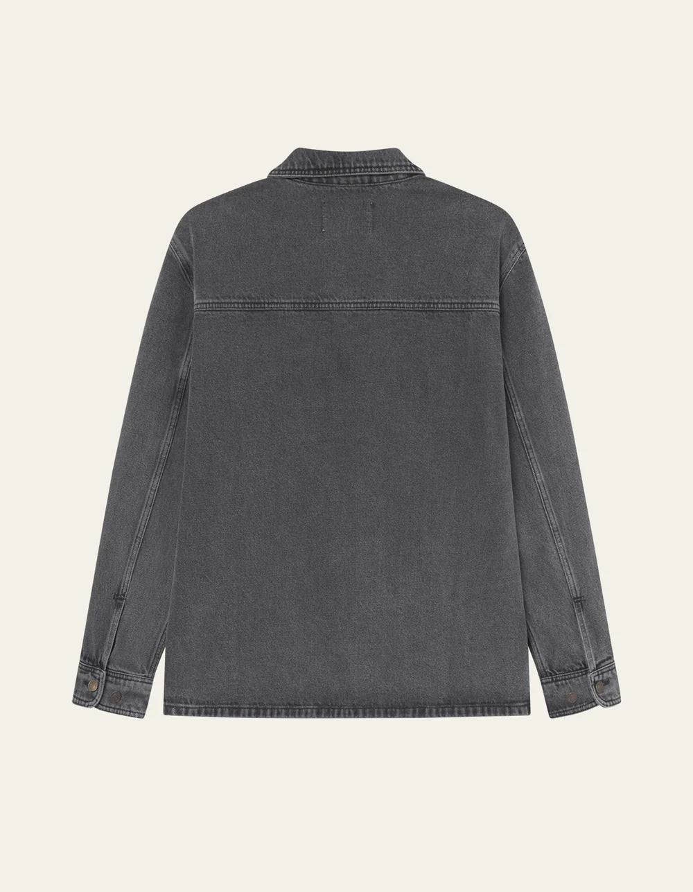 Dark Slate Gray חולצה מכופתרת ארוכה לגברים Loan Washed LES DEUX