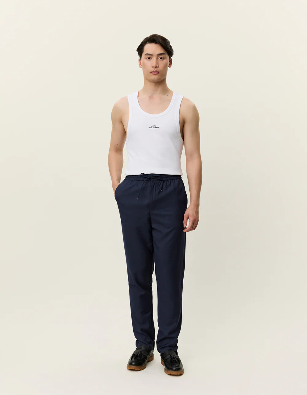 Antique White מכנסיים ארוכים לגברים Como Tapered LES DEUX