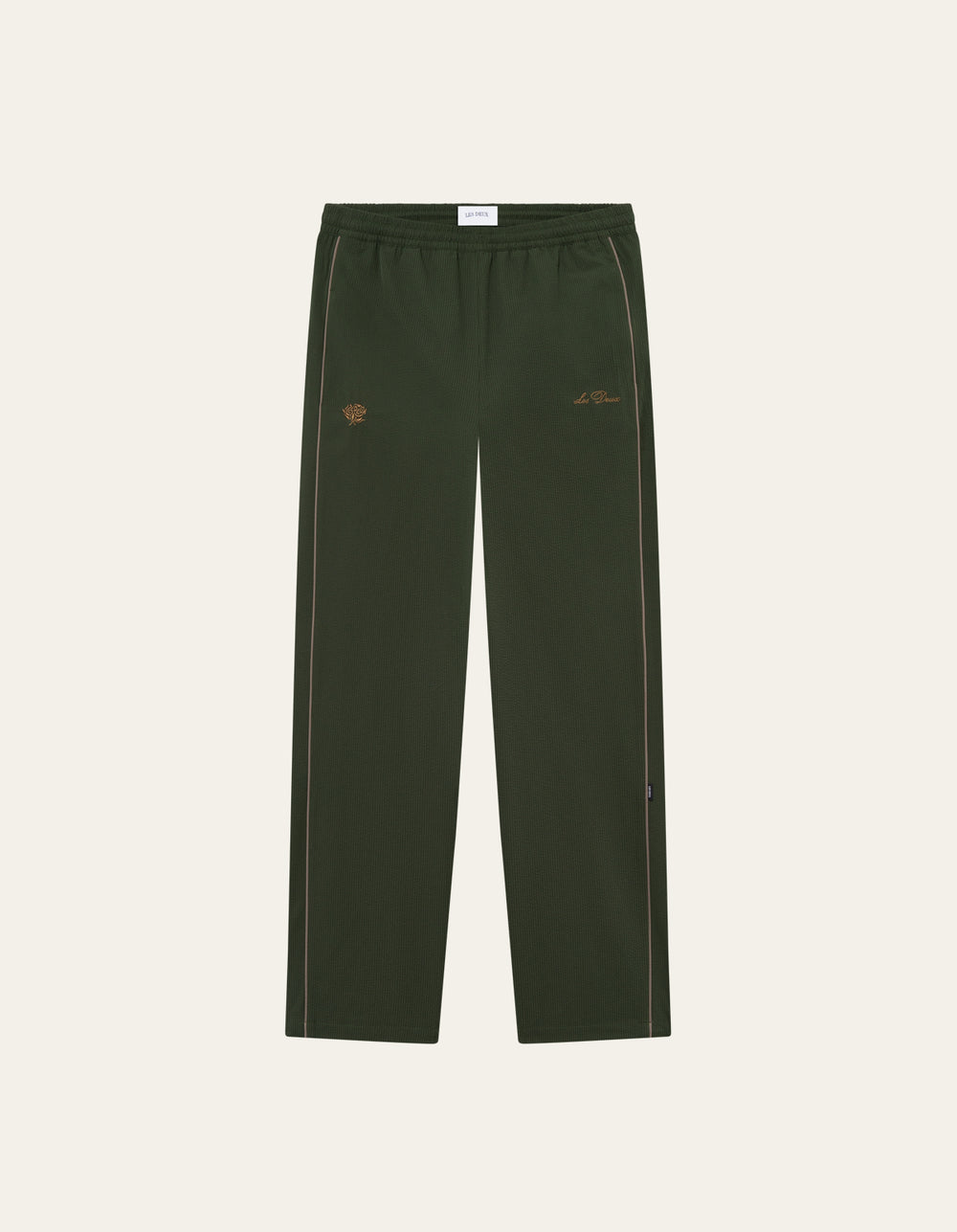 Dark Slate Gray מכנסיים ארוכים לגברים Hudson Seersucker LES DEUX