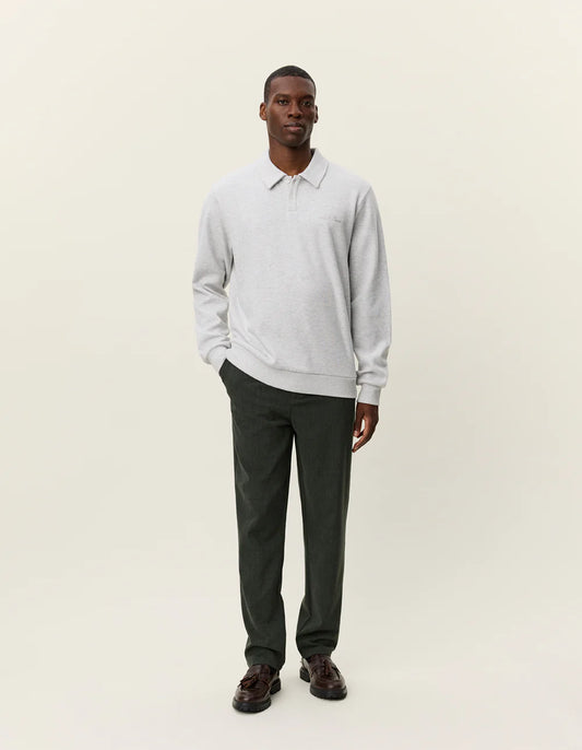 Antique White סווטשירט פולו לגברים Ben Polo Piqué LES DEUX