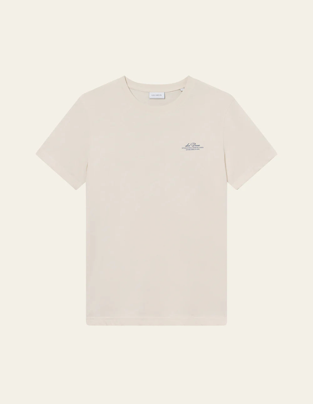 Light Gray טי שירט קצרה לגברים Ben Globe LES DEUX