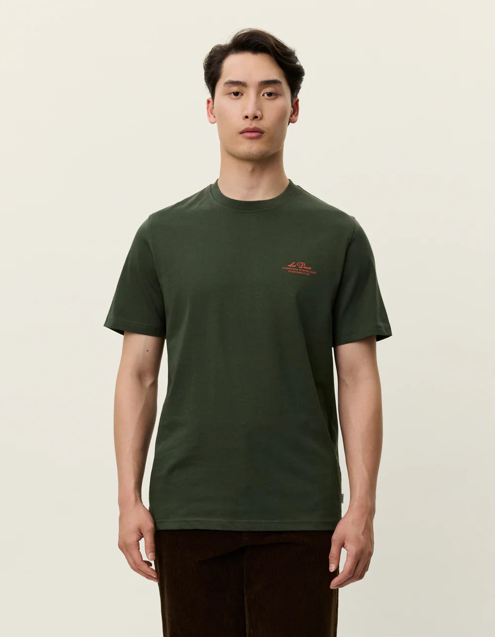 Antique White טי שירט קצרה לגברים Ben Globe LES DEUX