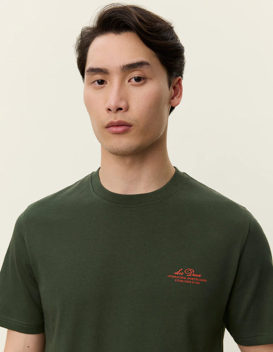 Antique White טי שירט קצרה לגברים Ben Globe LES DEUX