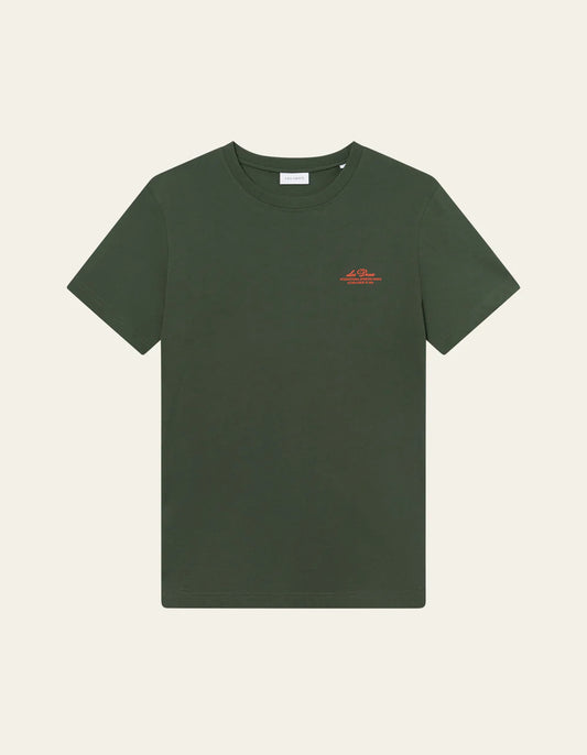 Dark Slate Gray טי שירט קצרה לגברים Ben Globe LES DEUX