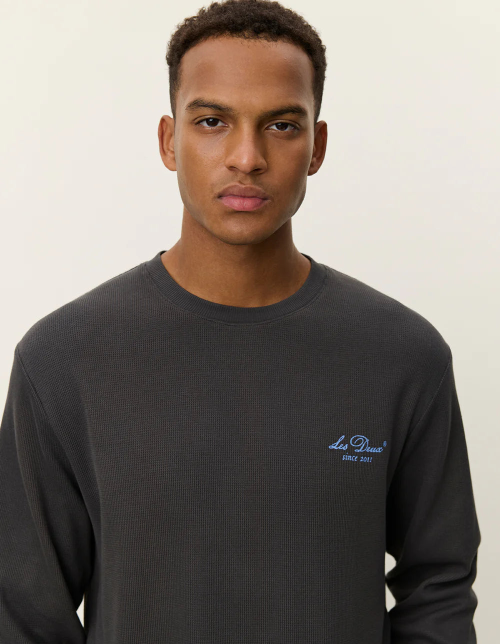 Dark Slate Gray טי שירט ארוכה לגברים Brady Skyline LES DEUX