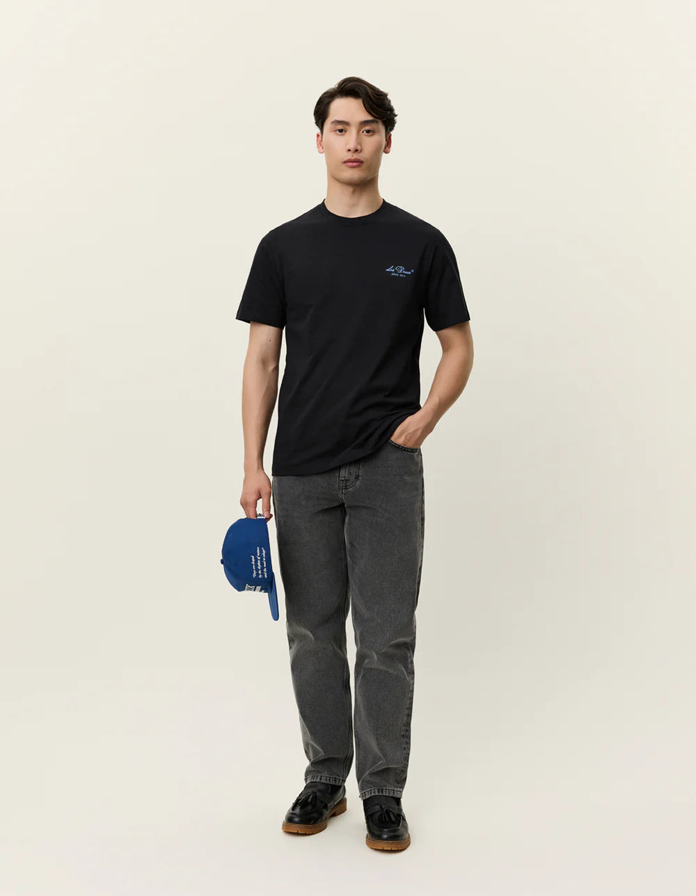 Antique White טי שירט קצרה לגברים Brady Skyline LES DEUX