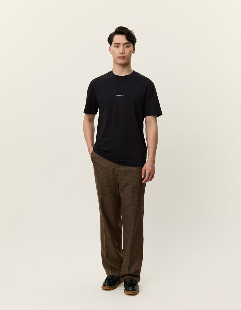 Antique White טי שירט קצרה לגברים Andrew LES DEUX