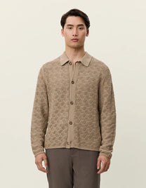 Antique White קרדיגן לגברים Eloi Knit LES DEUX