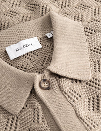 Rosy Brown קרדיגן לגברים Eloi Knit LES DEUX