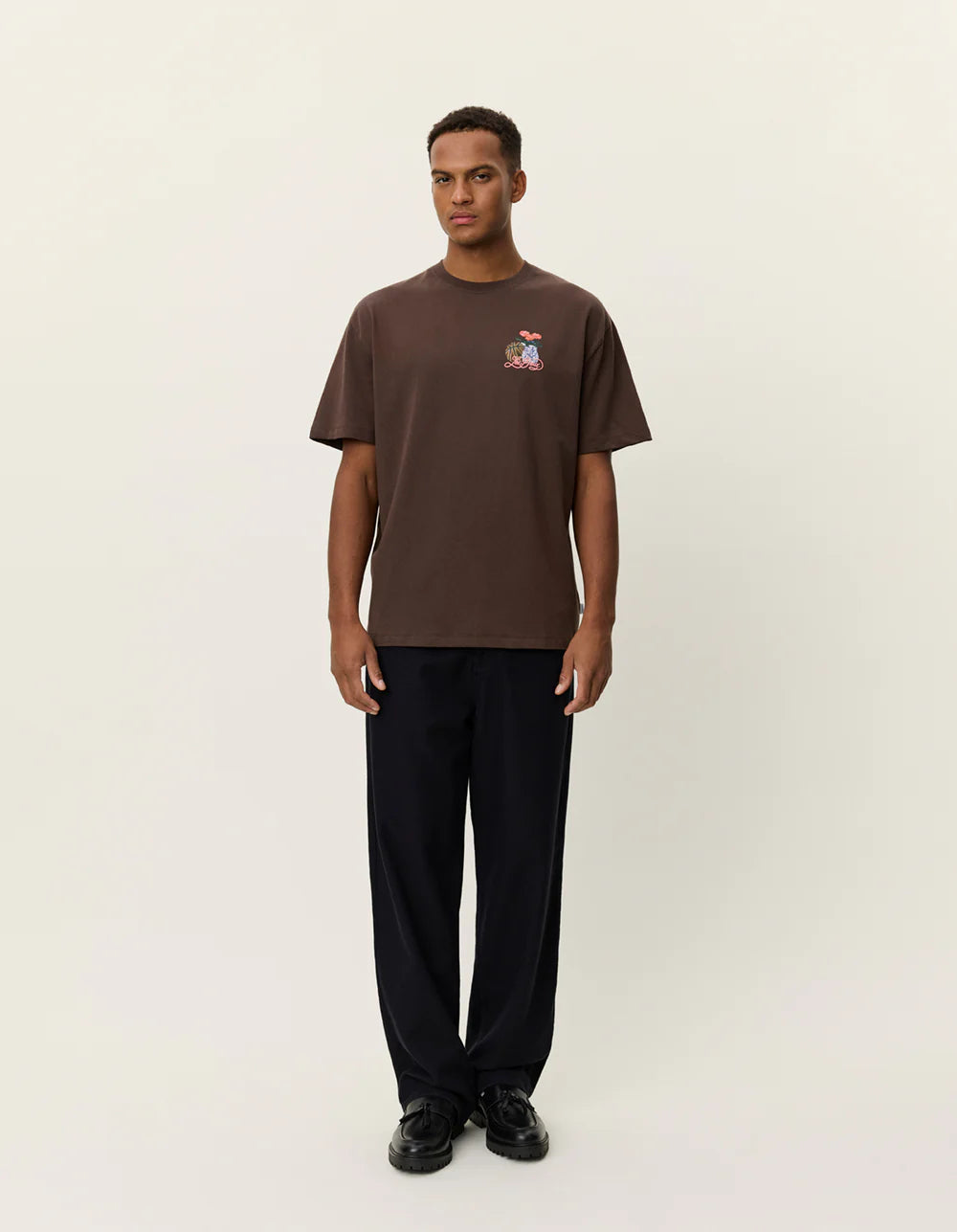 Antique White טי שירט קצרה לגברים Cole Table LES DEUX