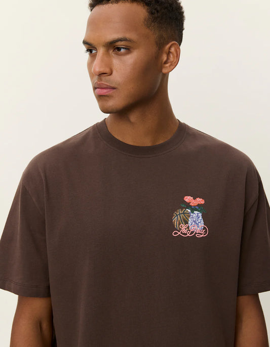 Dark Slate Gray טי שירט קצרה לגברים Cole Table LES DEUX