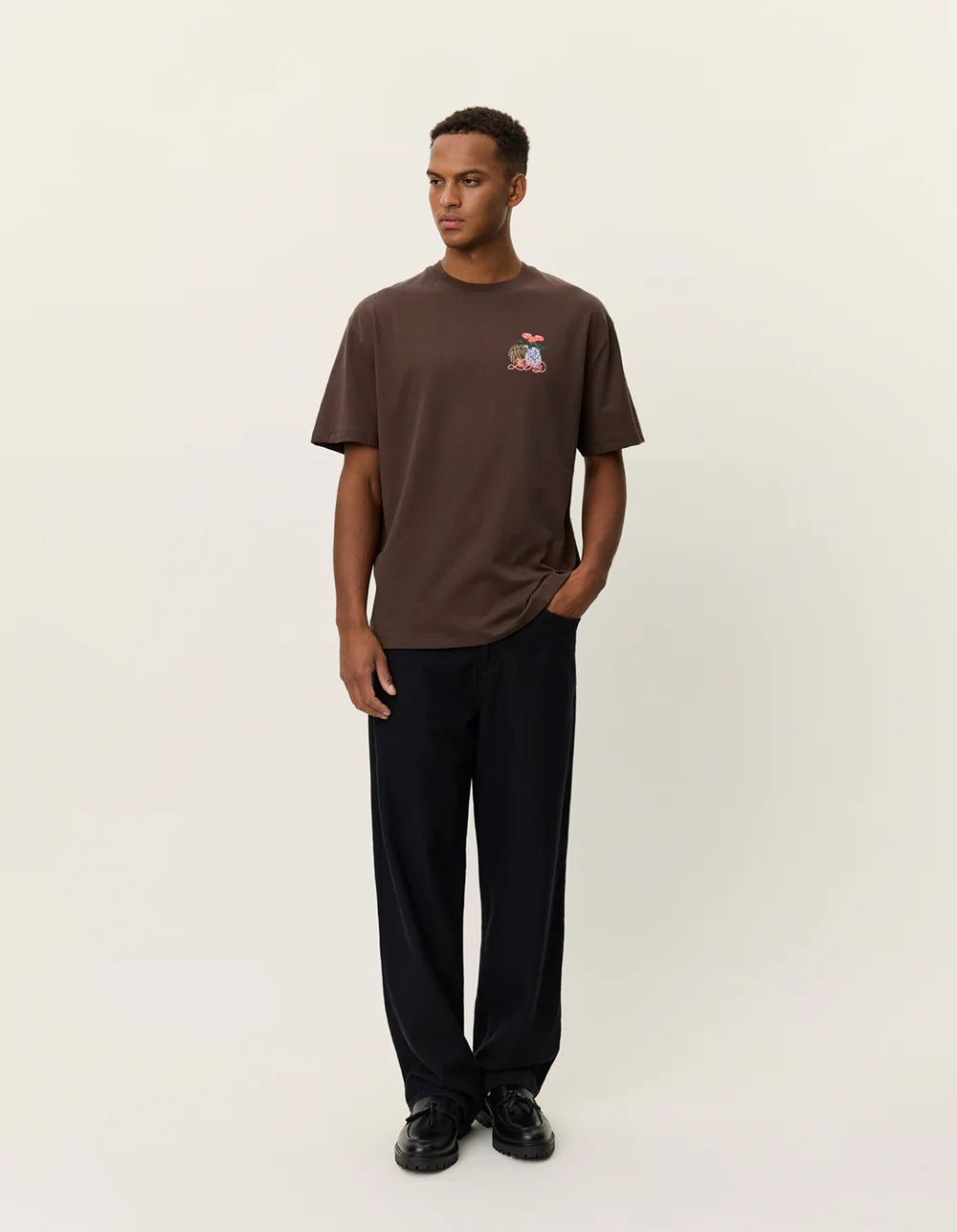 Antique White טי שירט קצרה לגברים Cole Table LES DEUX