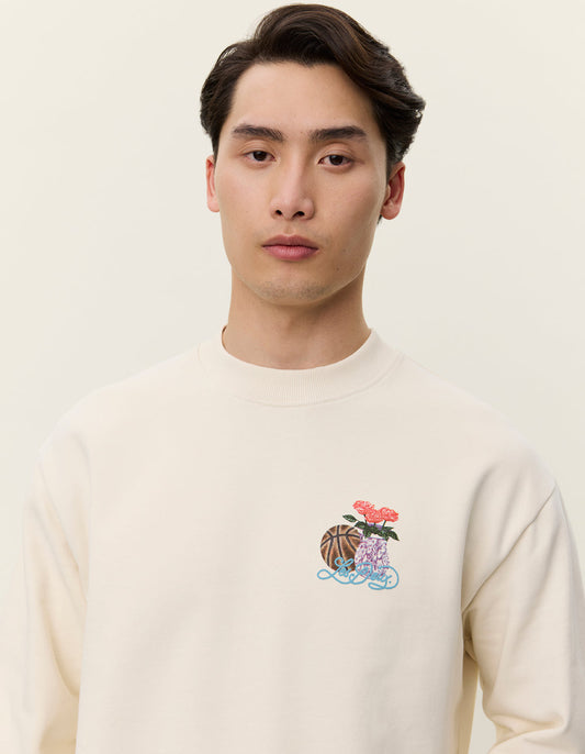 Antique White סווטשירט לגברים Cole Table LES DEUX