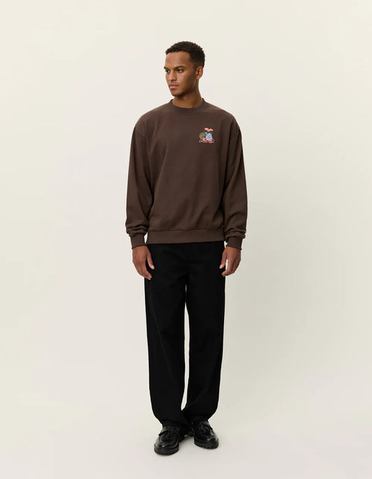 Black סווטשירט לגברים Cole Table LES DEUX