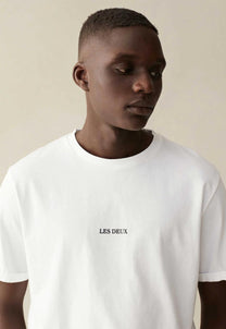 Light Gray טי שירט קצרה לגברים Lens LES DEUX
