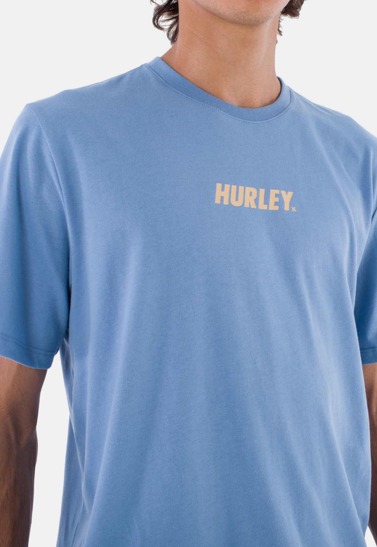 Cadet Blue טי שירט קצרה לגברים Explr HURLEY