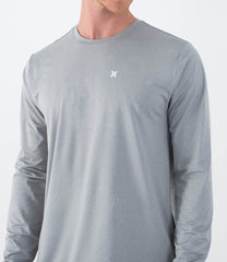 Dark Gray טי שירט ארוכה לגברים Hybrid HURLEY