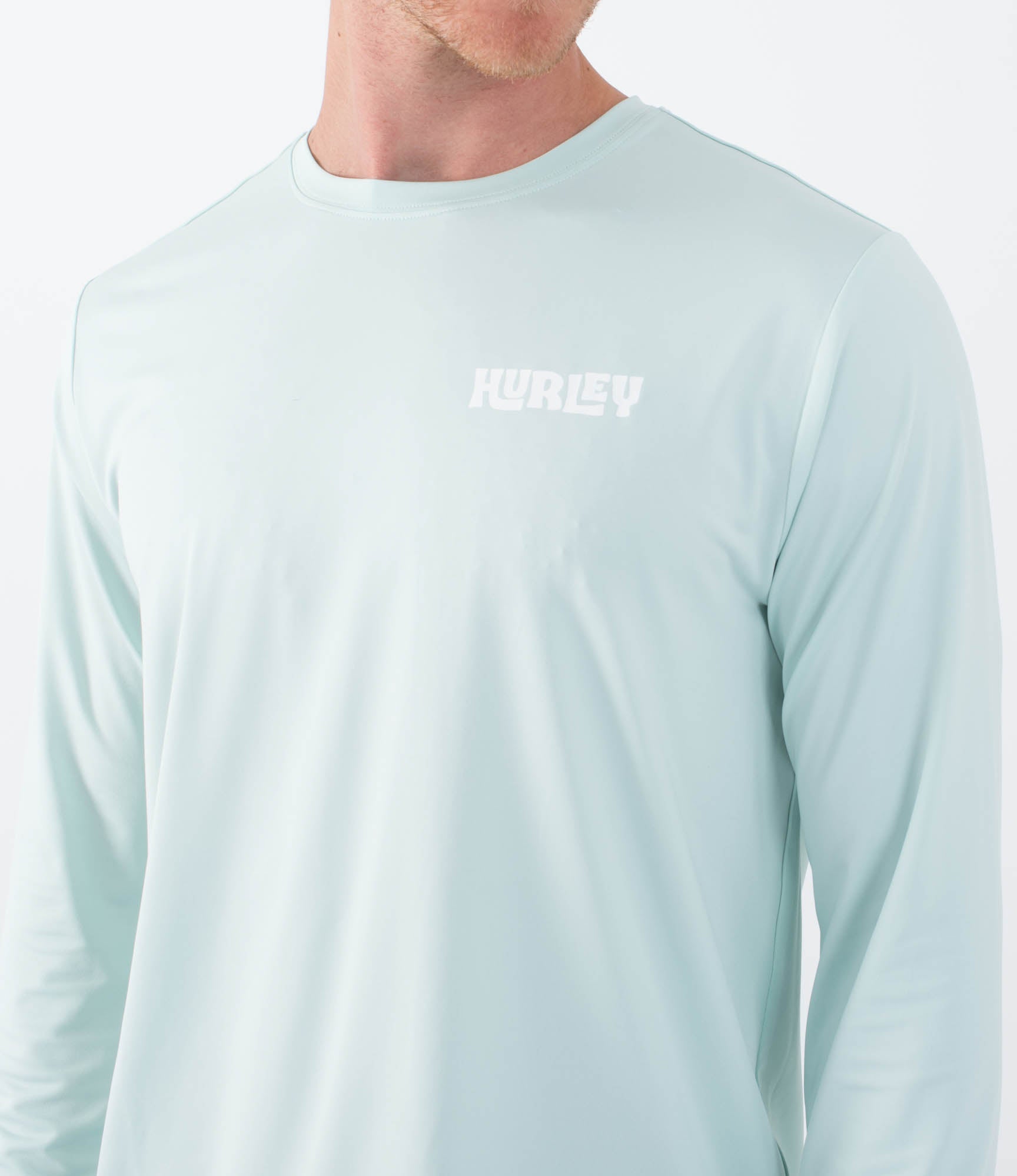 Light Gray טי שירט ארוכה לגברים Hybrid HURLEY