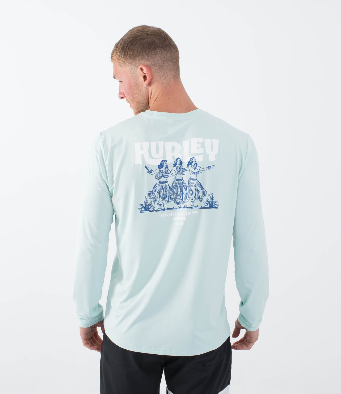 Lavender טי שירט ארוכה לגברים Hybrid HURLEY