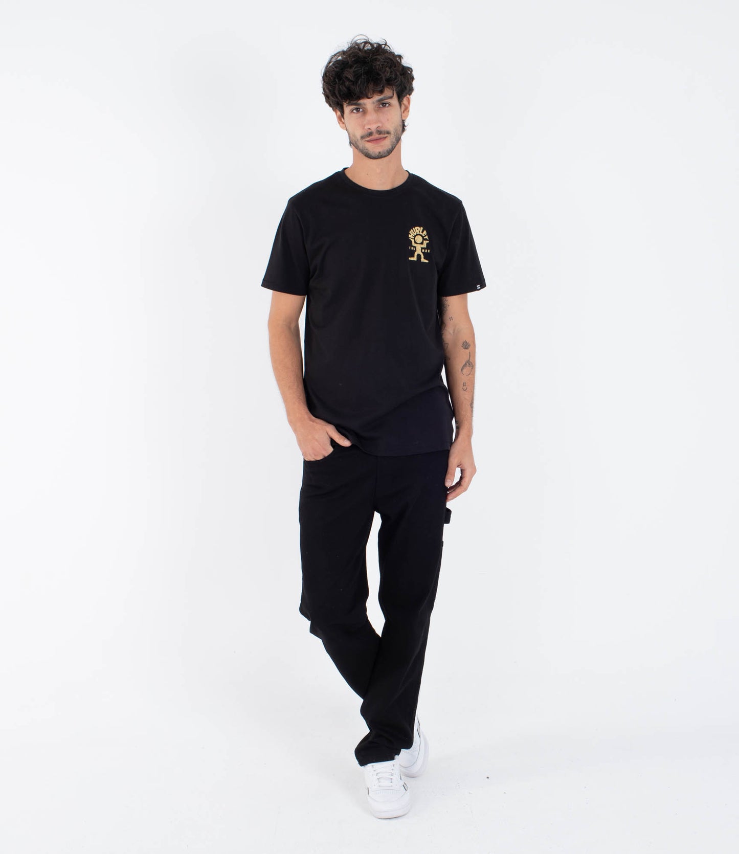 White Smoke טי שירט קצרה לגברים Dancer HURLEY