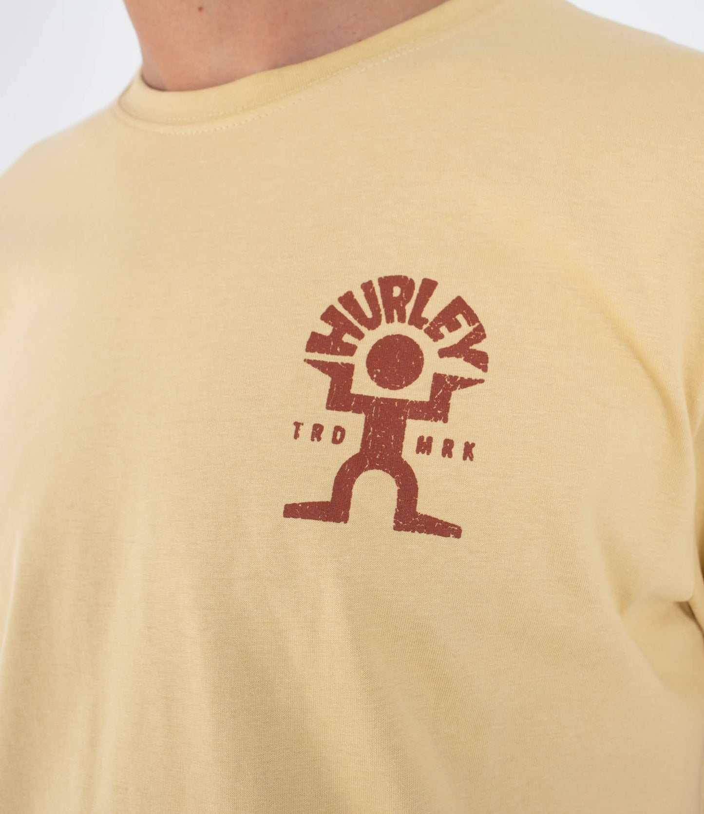 Tan טי שירט קצרה לגברים Dancer HURLEY