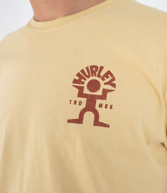 Tan טי שירט קצרה לגברים Dancer HURLEY