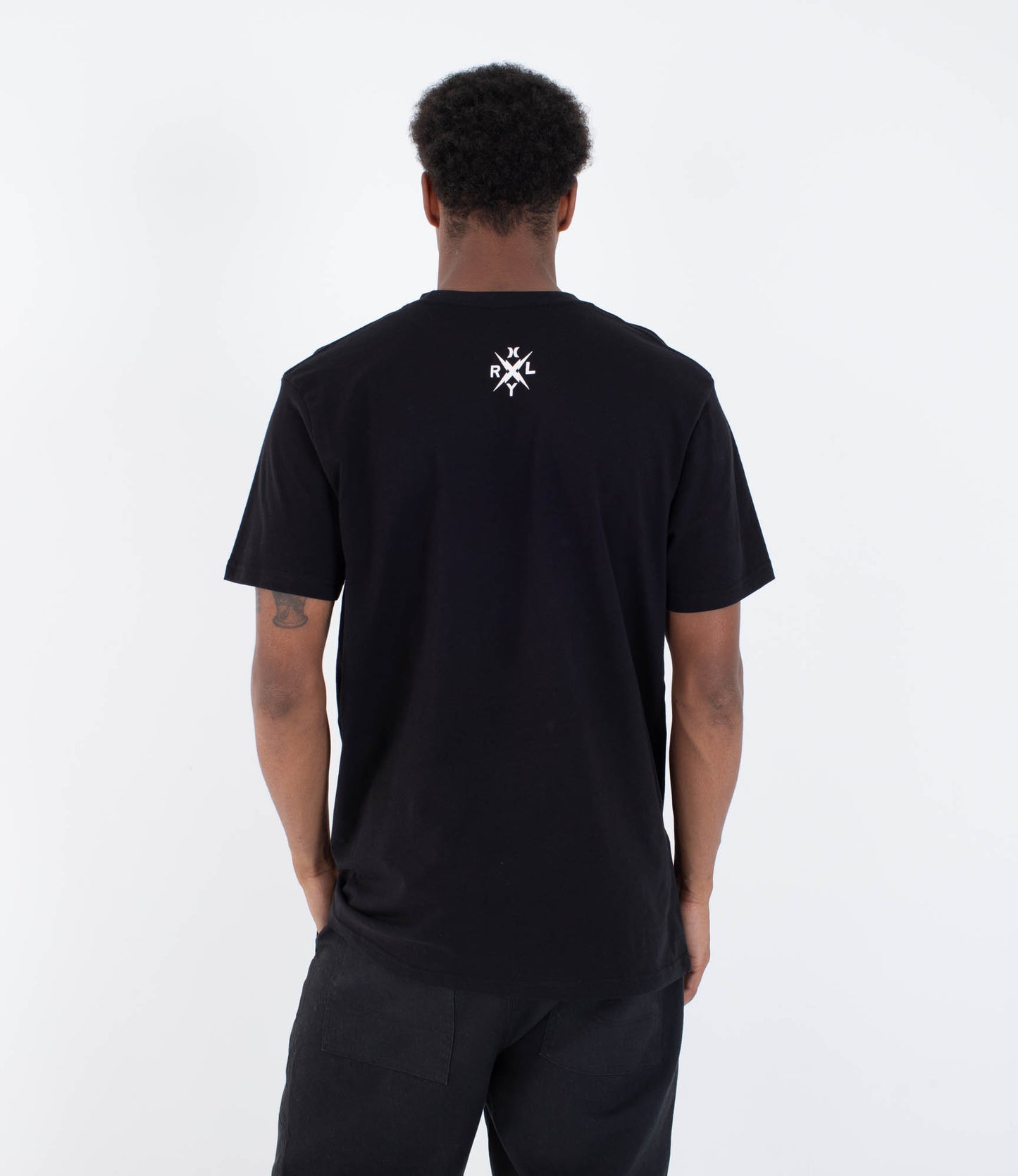 White Smoke טי שירט קצרה לגברים XX HURLEY