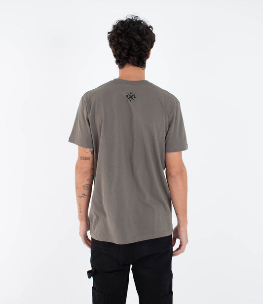 Dark Slate Gray טי שירט קצרה לגברים XX HURLEY