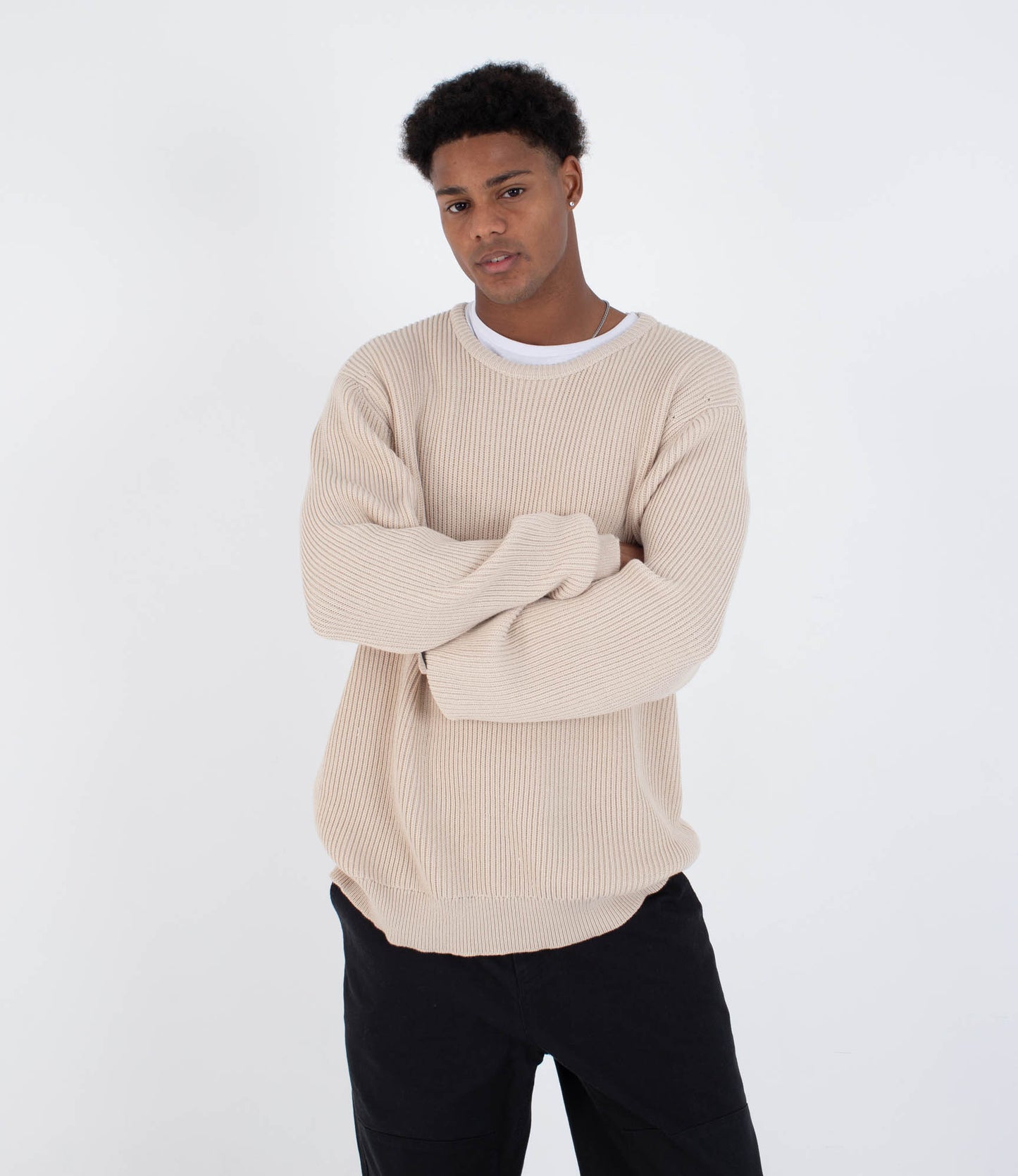 Light Gray סריג לגברים Reunion HURLEY