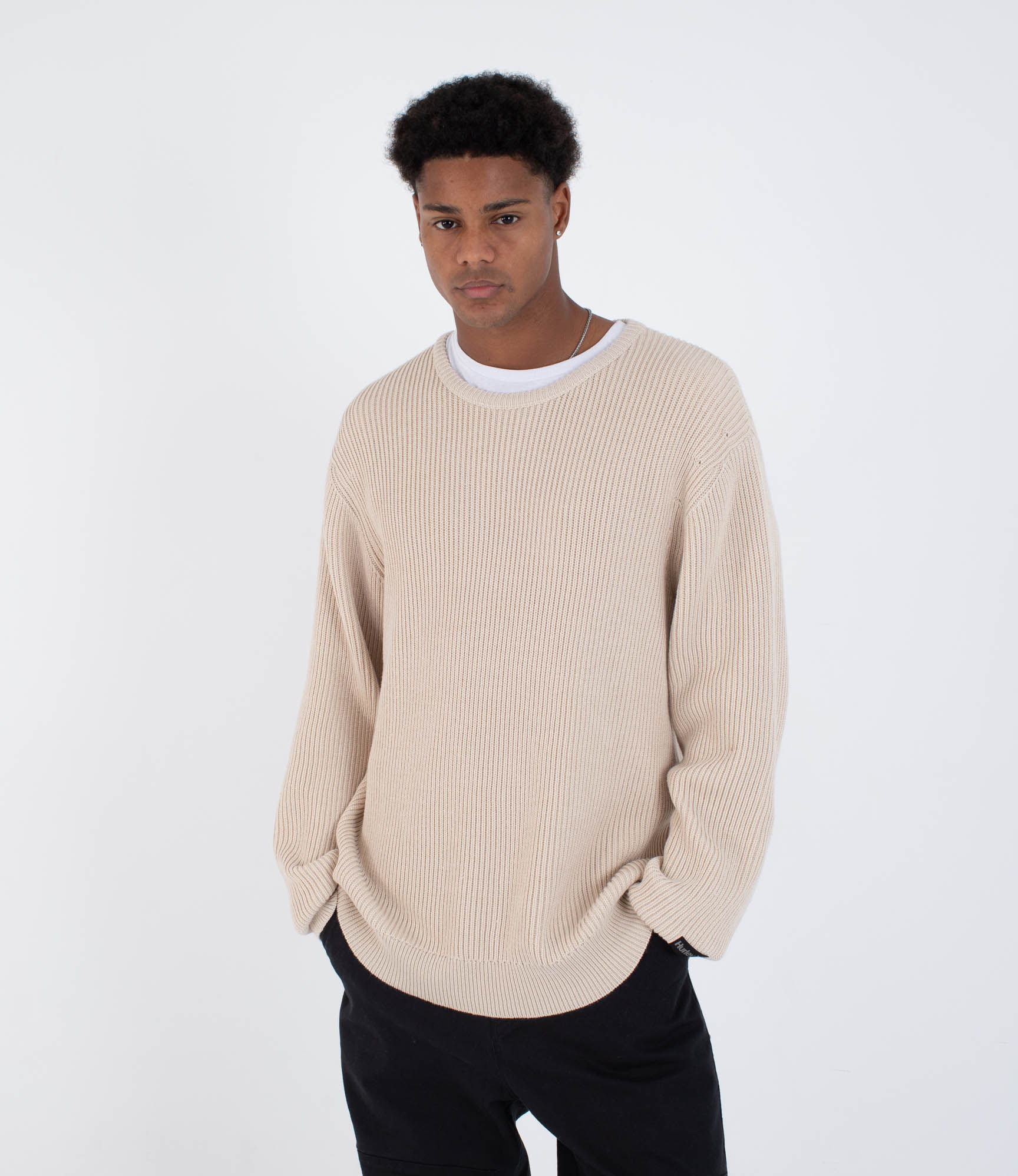 Light Gray סריג לגברים Reunion HURLEY