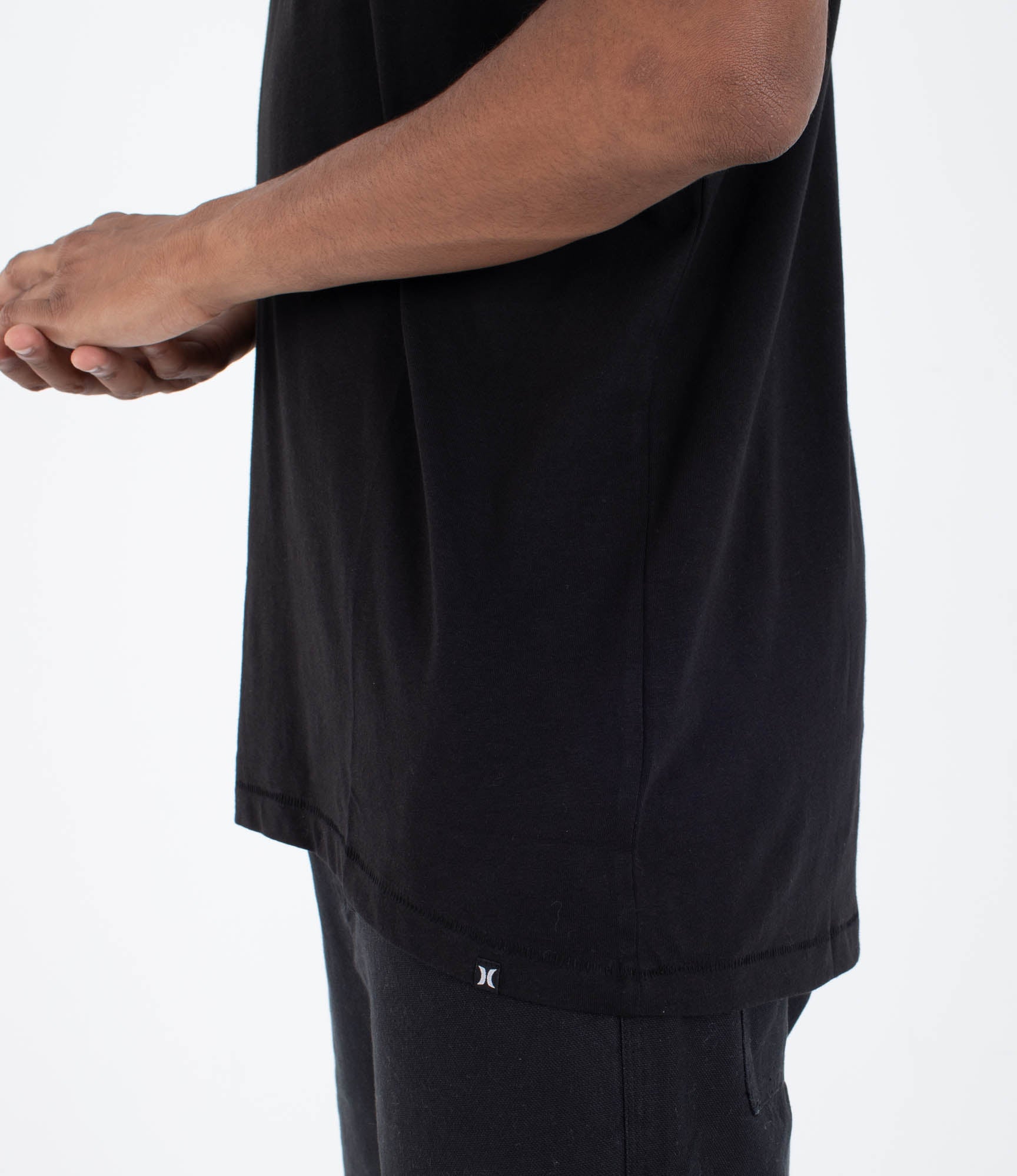 White Smoke טי שירט קצרה לגברים Low Tide HURLEY