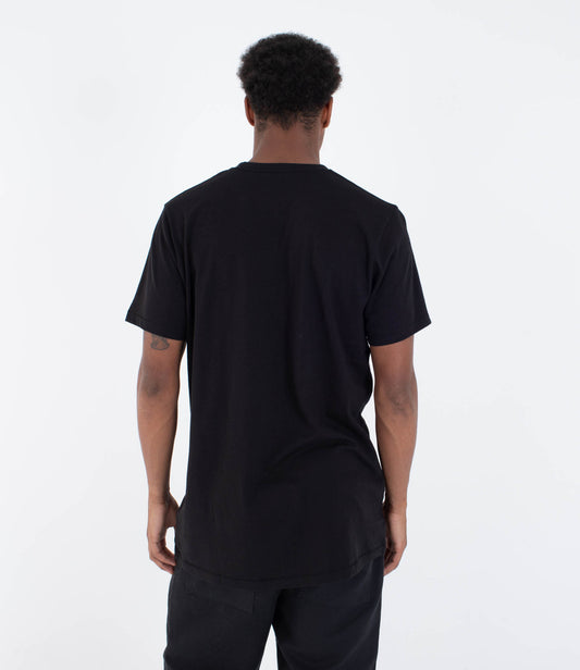 White Smoke טי שירט קצרה לגברים Low Tide HURLEY