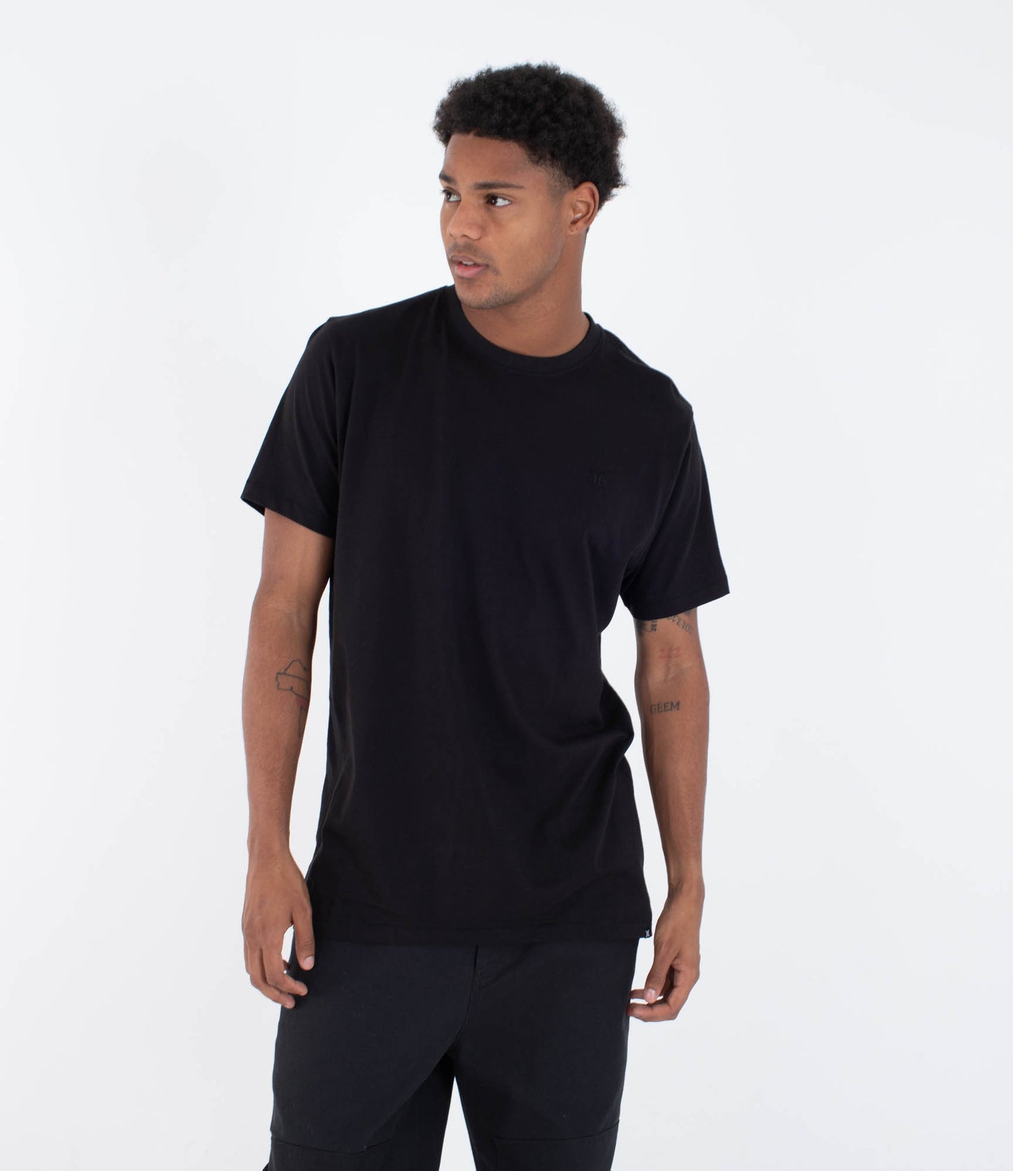 White Smoke טי שירט קצרה לגברים Low Tide HURLEY