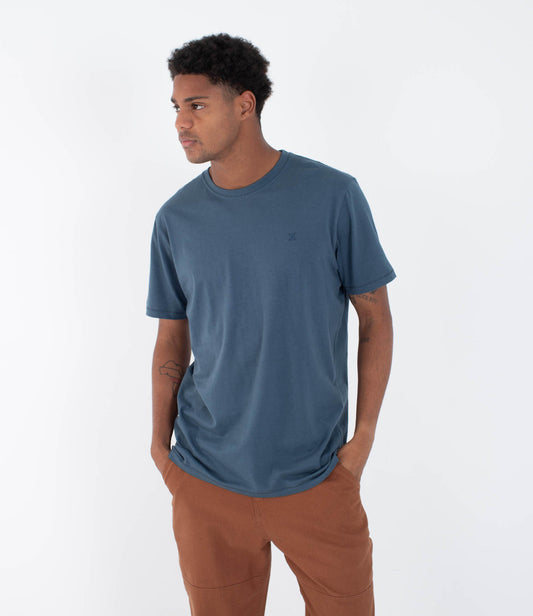 Dark Slate Gray טי שירט קצרה לגברים Low Tide HURLEY