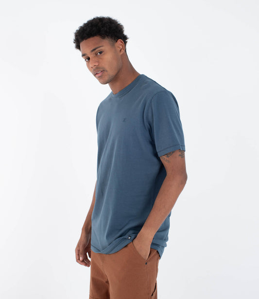 Dark Slate Gray טי שירט קצרה לגברים Low Tide HURLEY