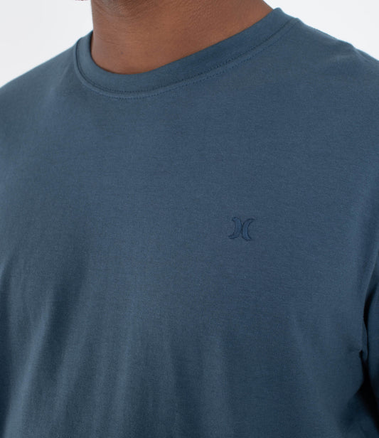 Dark Slate Gray טי שירט קצרה לגברים Low Tide HURLEY