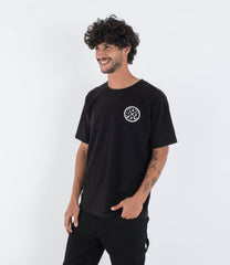 Black טי שירט קצרה לגברים Sider HURLEY