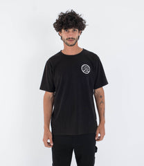 Black טי שירט קצרה לגברים Sider HURLEY