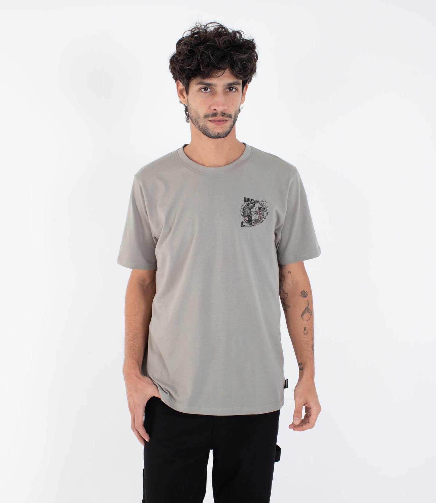 Lavender טי שירט קצרה לגברים Tatto HURLEY